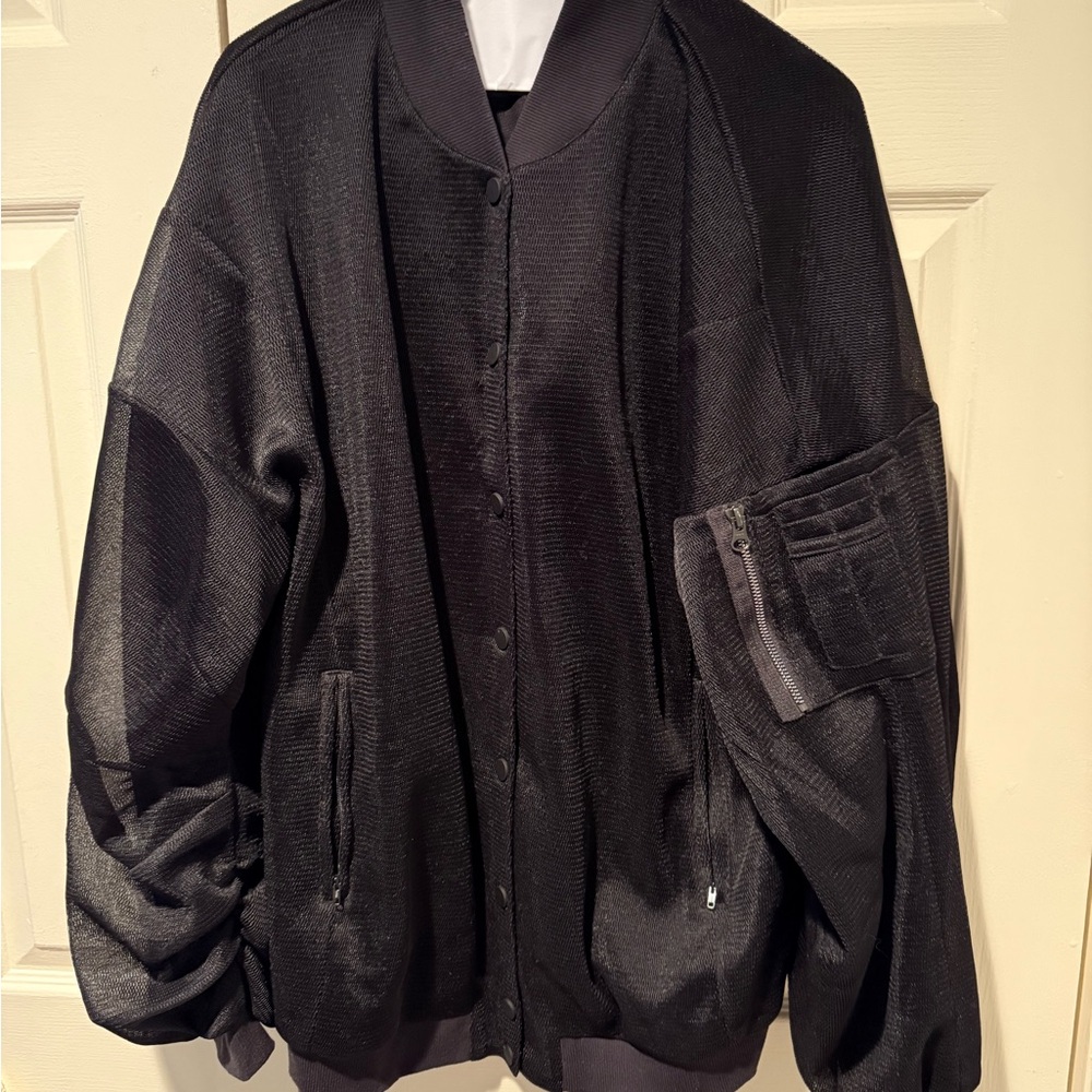 ALO Yoga Black Bomber Jacket